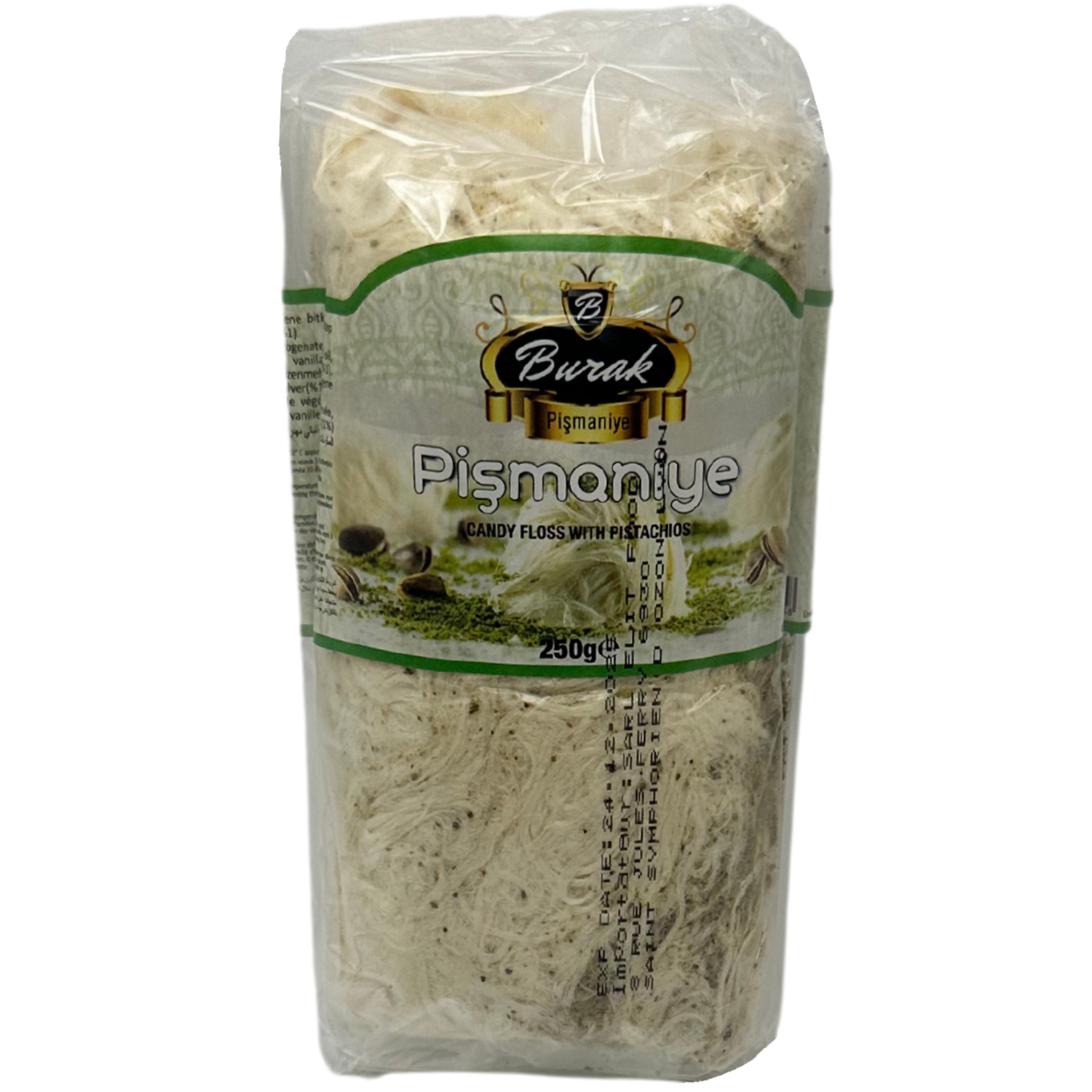 Pismaniye roulée à la pistache Burak 250g 250,0 g