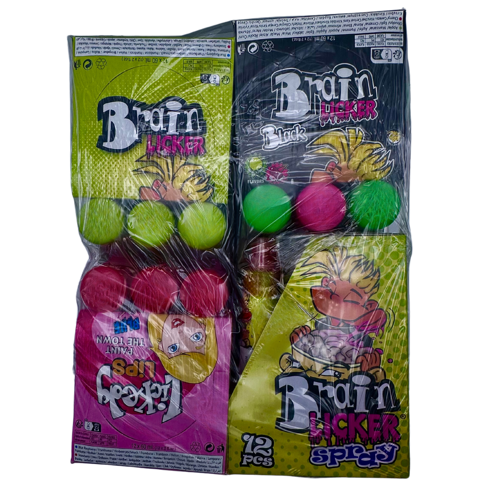 Bonbon liquide Brain Licker, lot de 4 Hannahs