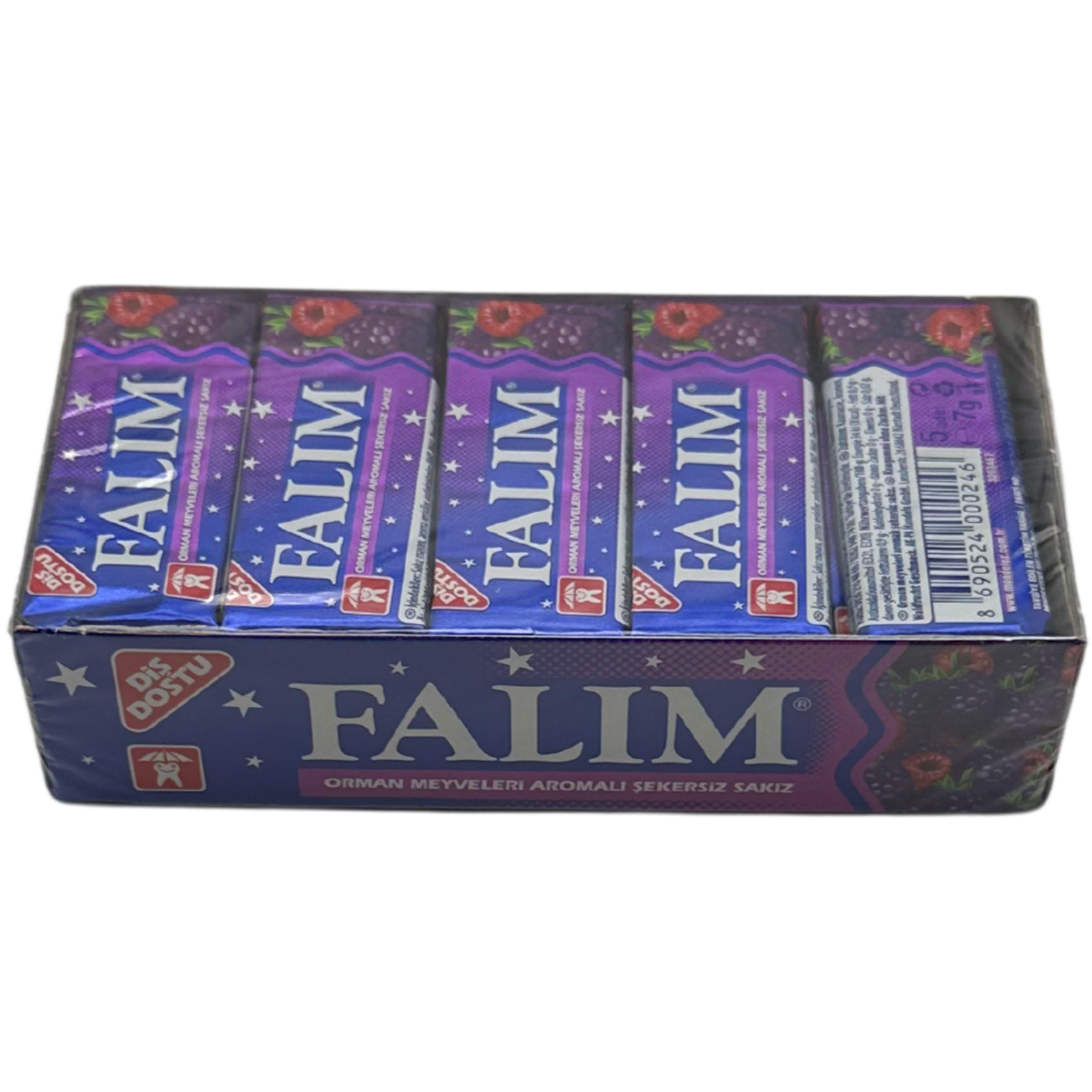 Chewing-gum Falim saveur fruits des bois, 5 unités 5,0 unité