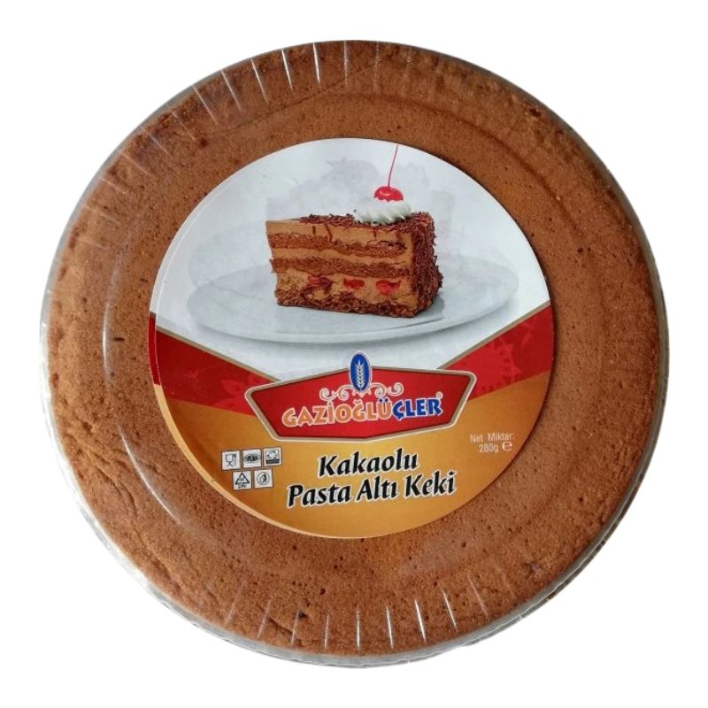 Fond de gâteau cacao (génoise) Gazioglu-Ucler 280g 280,0 g