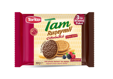 Biscuits complets au germe de ble fruits rouges et chocolat x3 252g, Torku 252,0 g