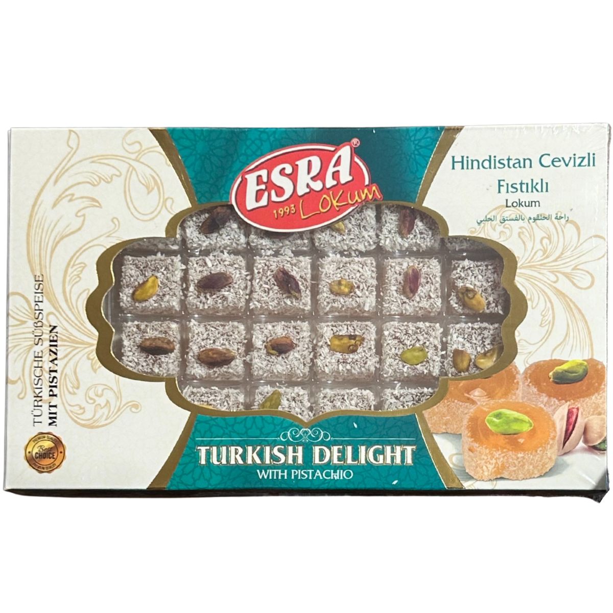 safran lokum à la pistache 350g, Esra 350,0 g