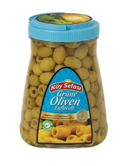 Olives vertes dénoyautées en bouteille 1120g, Koy Sefasi | Koy Sefasi | olives vertes | bouteille | Elit-Food