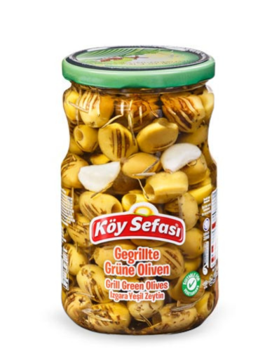 Olives vertes grillées 700g, Koy Sefasi | Koy Sefasi | olives vertes | verre | Elit-Food