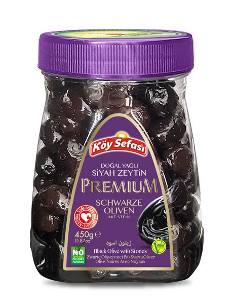 Olives noires premium 450g, Koy Sefasi | Koy Sefasi | olives noires | premium | Elit-Food