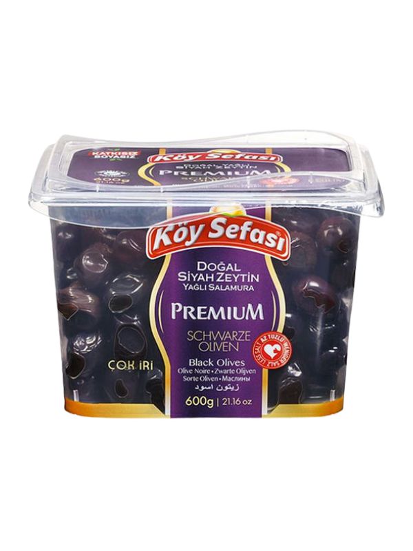 Olives noires premium saumure 600g, Koy Sefasi | Koy Sefasi | olives noires | premium | Elit-Food