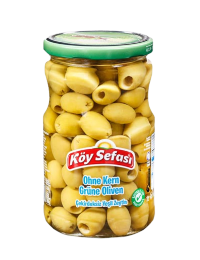 Olives sans noyaux en verre 700g, Koy Sefasi | Koy Sefasi | olives vertes | verre | Elit-Food